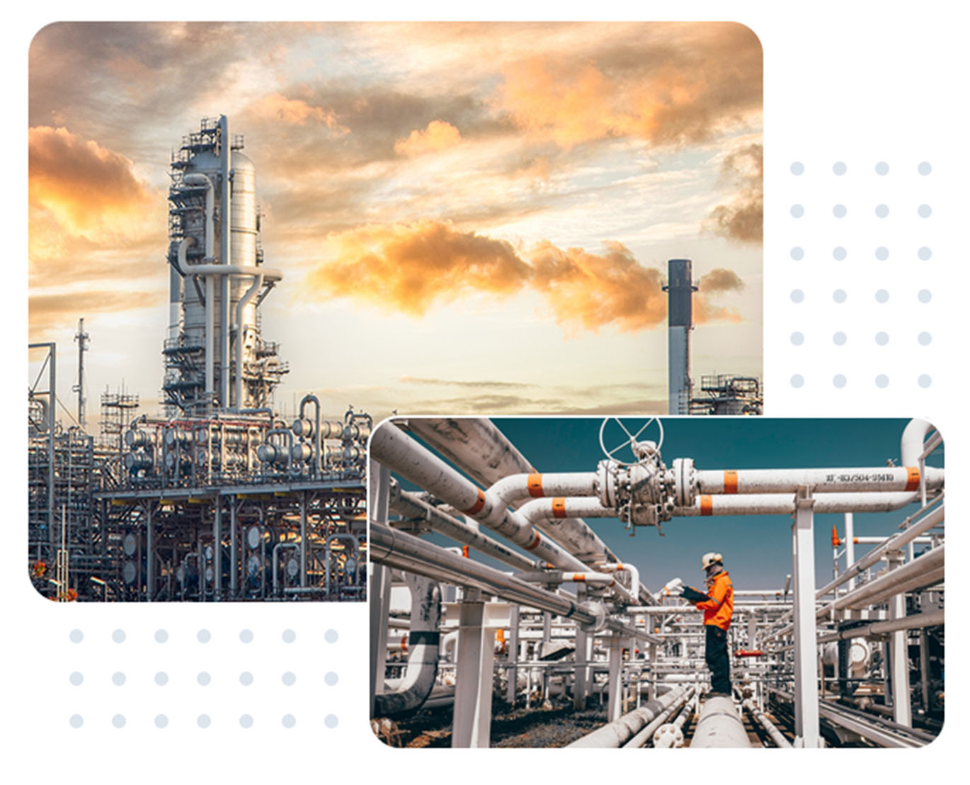 Photos of large scale industrial plants that require pumps and pump expertise to operate. - Pumpworks. 